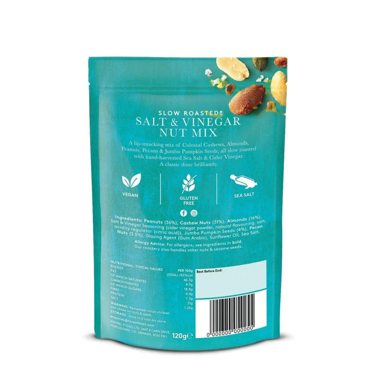 Forest Feast Salt and Vinegar Nut Mix, 1kg