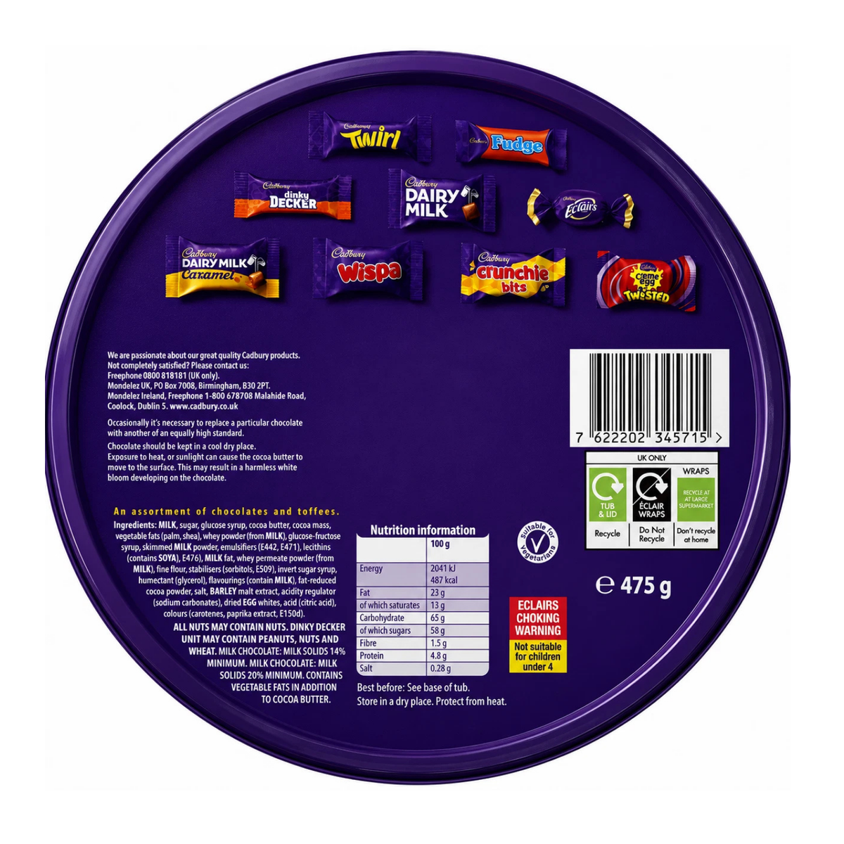 Cadbury Heroes Chocolate Tub 475g