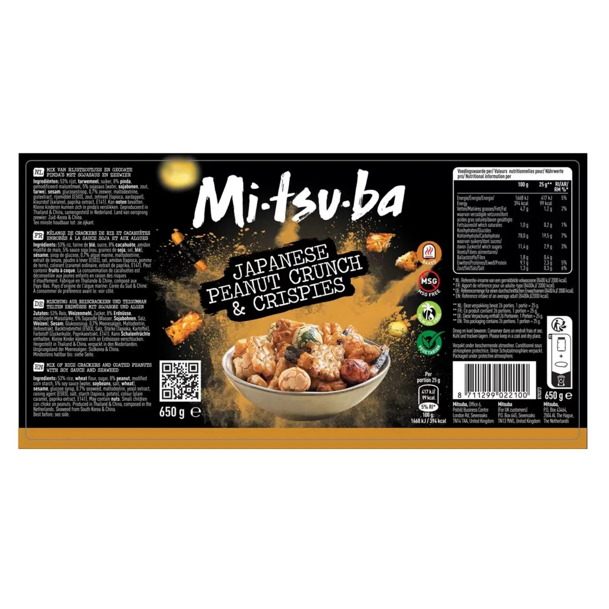Mitsuba Japanese Peanut Crunch and Crispies 650g