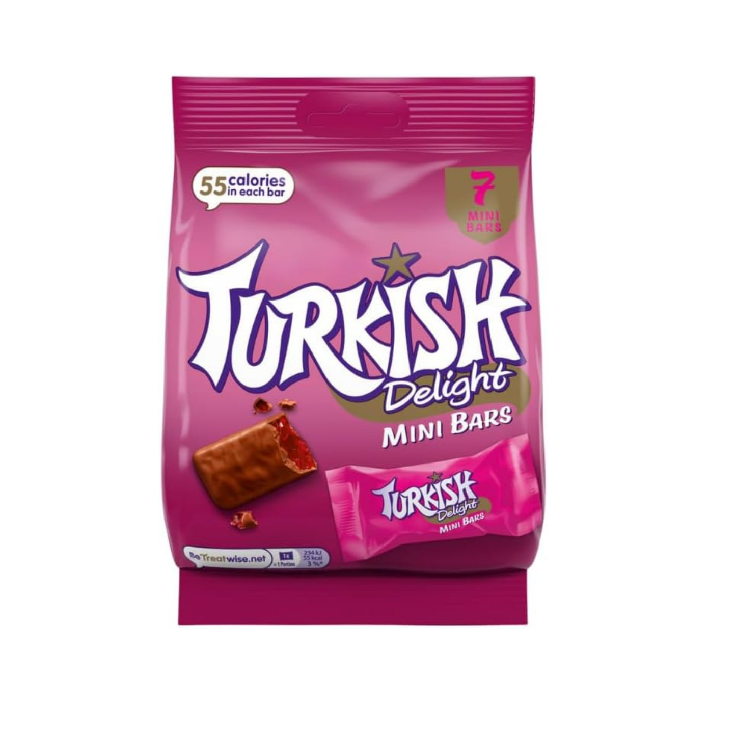 Turkish Delight Mini Chocolate Bars 105g Pack of 1