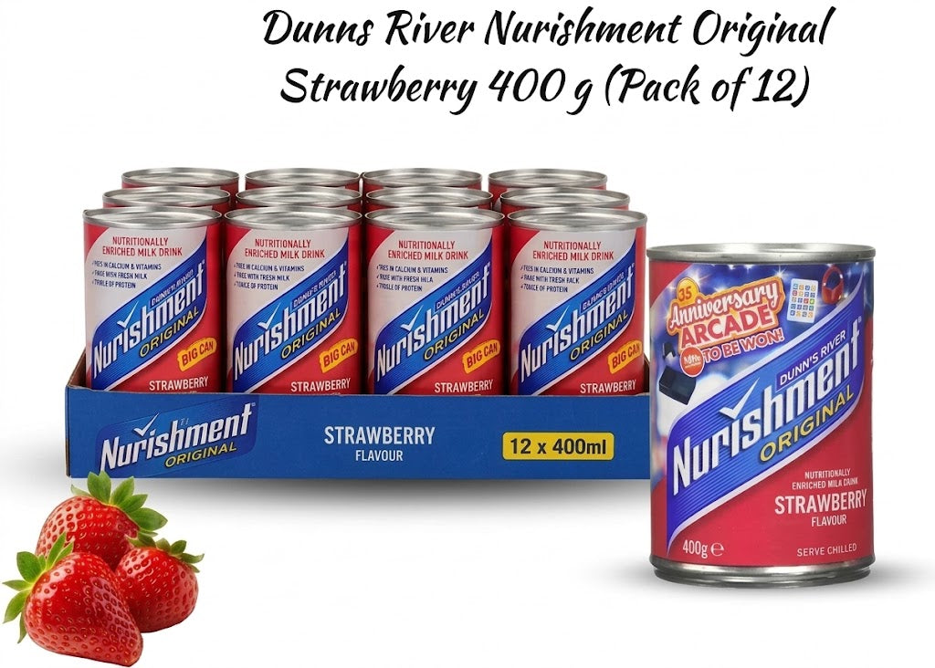 Nurishment Original Strawberry Flavour 12 x 400g