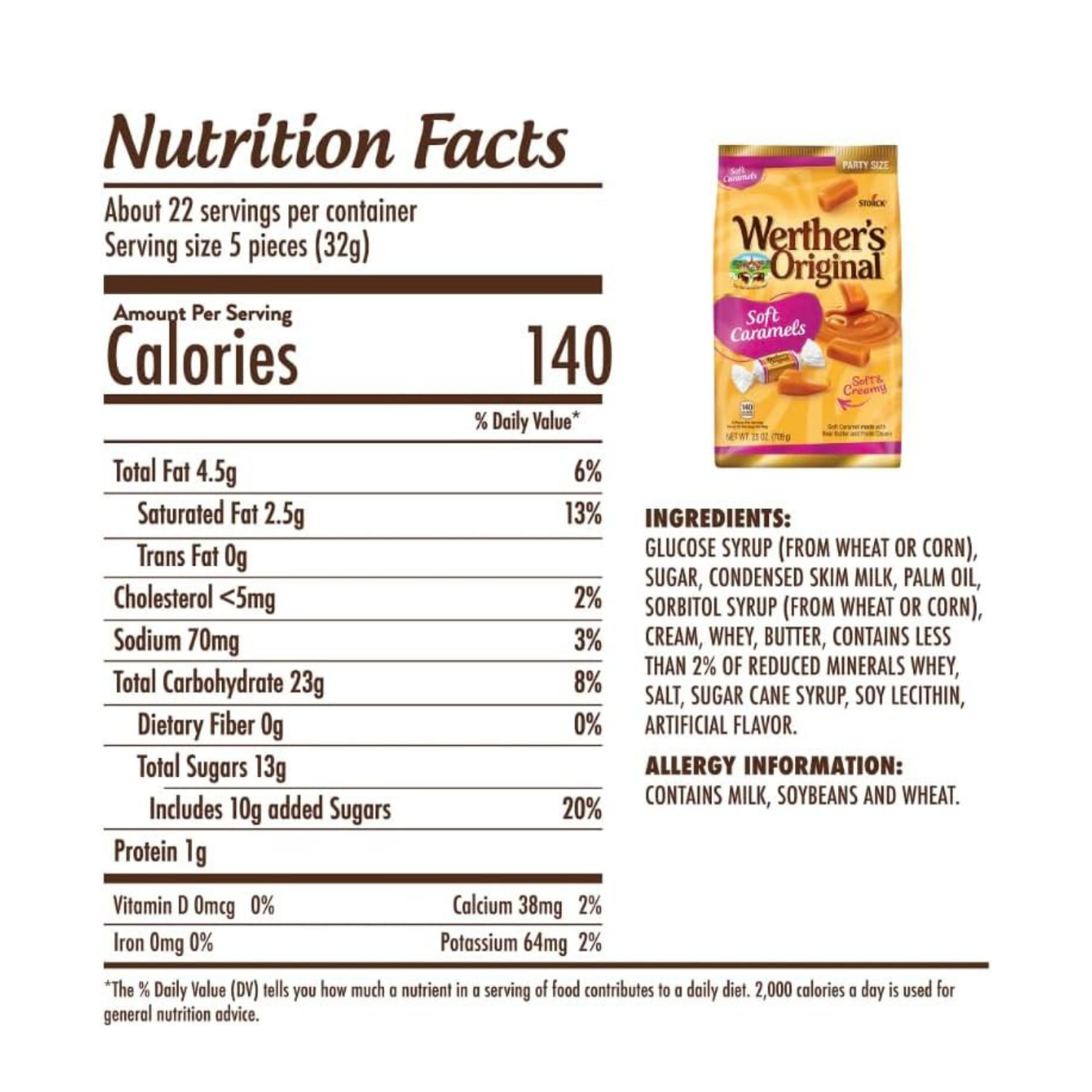 Werther’s Original Soft Caramels – Party Pack 709g