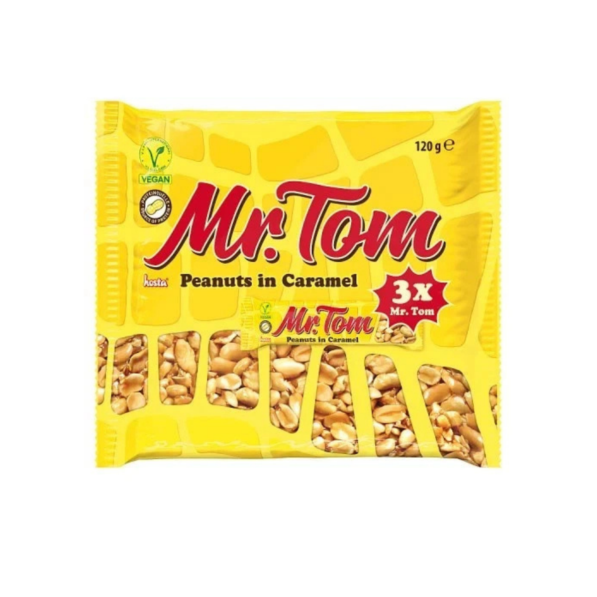 Mr. Tom Peanuts in Caramel 120g - Pack of 3