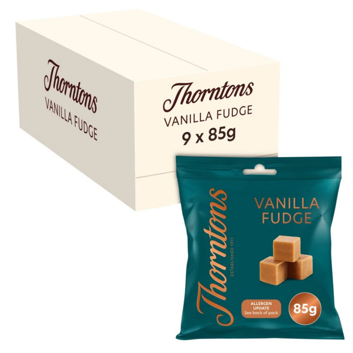 Thorntons Vanilla Fudge 85g - 9 Bags