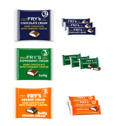 Fry’s Mixed 3x3 Pack | Orange, Peppermint & Classic Cream