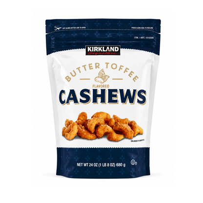 Kirkland Butter Toffee Cashews, 680g