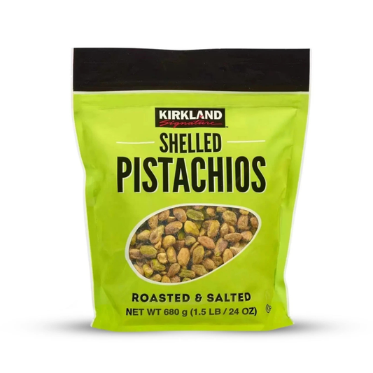 Kirkland Roasted and Salted Shelled Pistachios, 680g