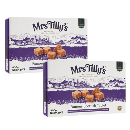 Mrs Tilly's Famous Scottish Tablet Gift Box 400g, 2 Boxes