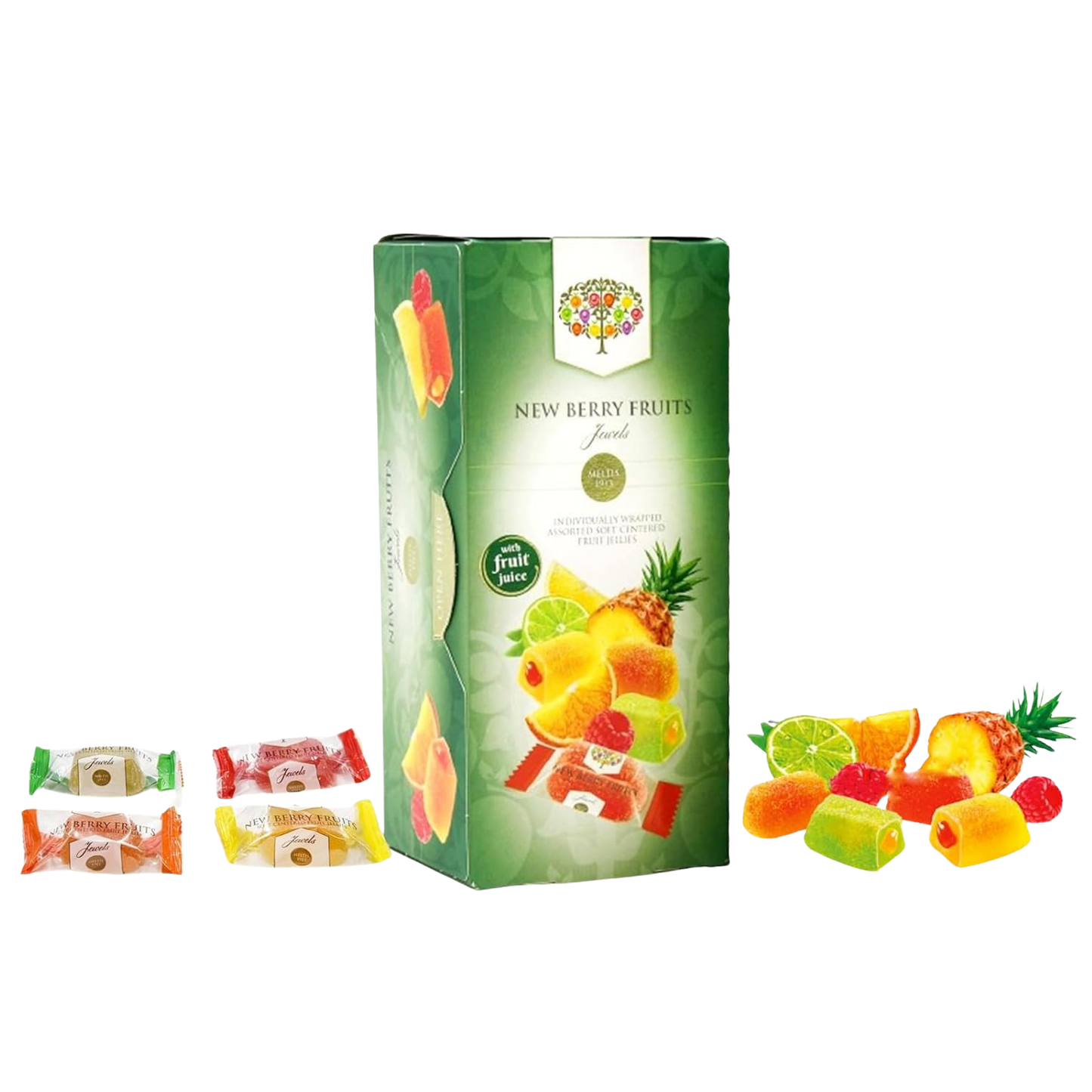 New Berry Fruits Jewels Assorted Soft Fruit Jellies 300g
