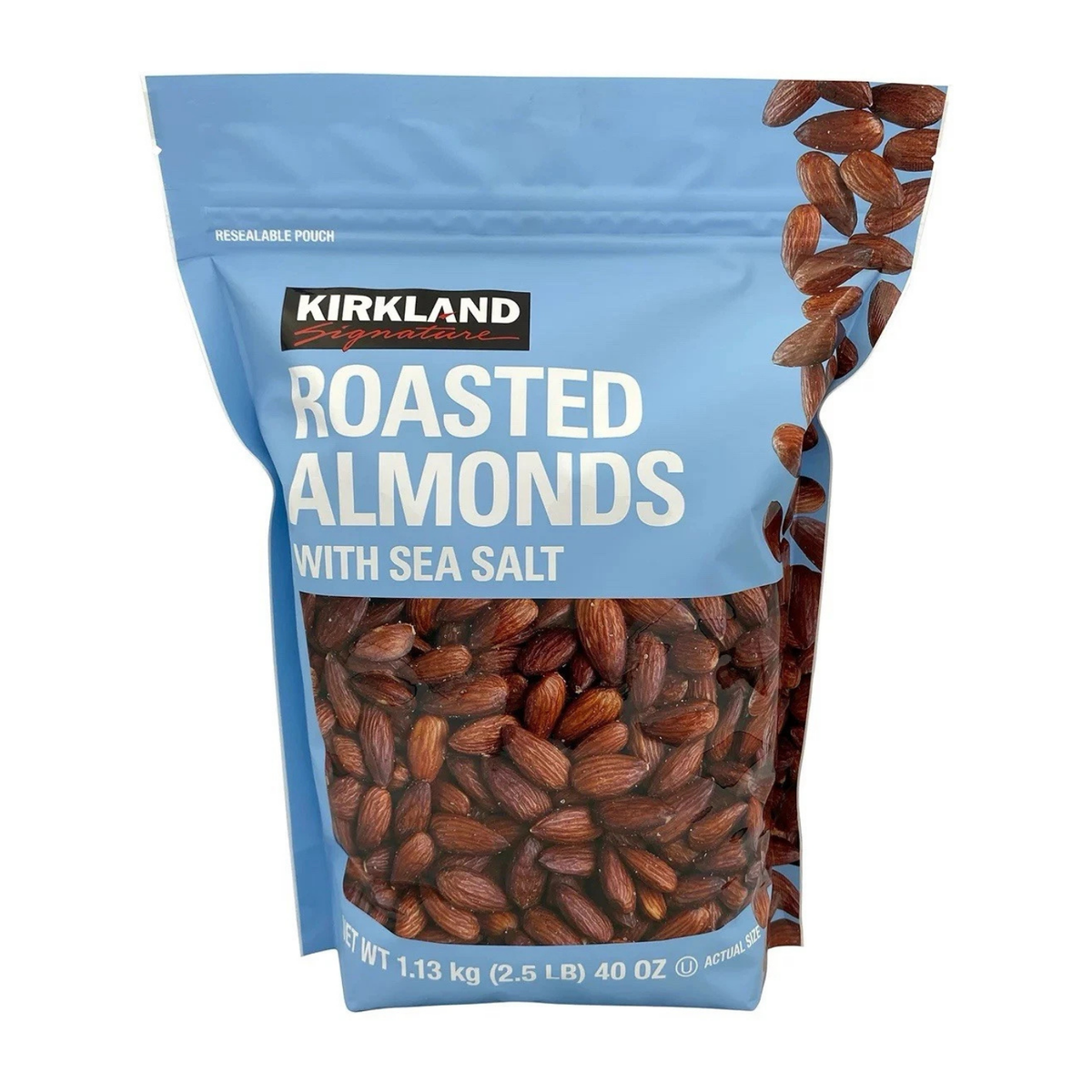 Kirkland Oil Roasted Almonds with Sea Salt, 1.13kg