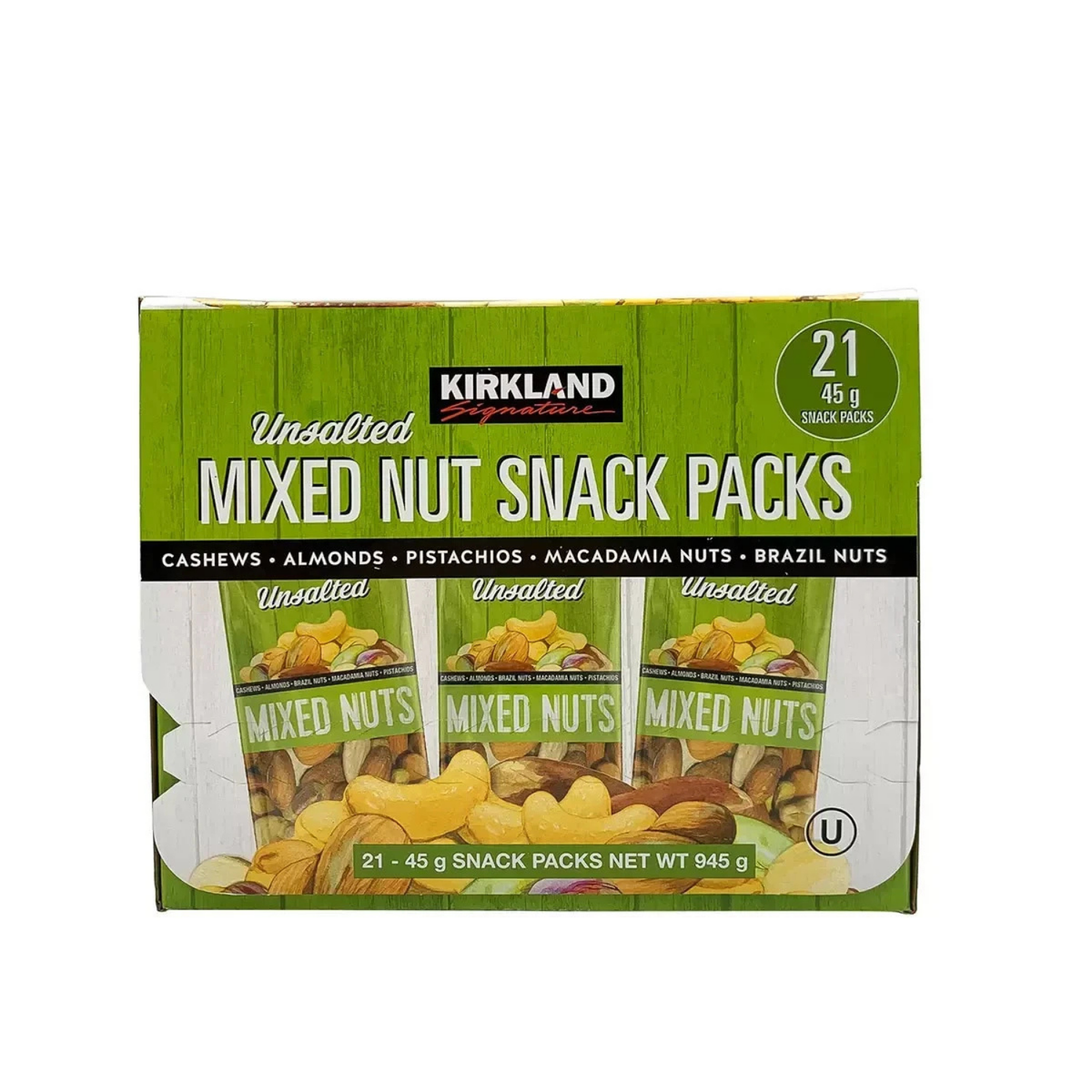 Kirkland Signature Unsalted Mixed Nuts 21 x 45g
