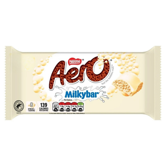 Aero Milkybar White Chocolate 90g 