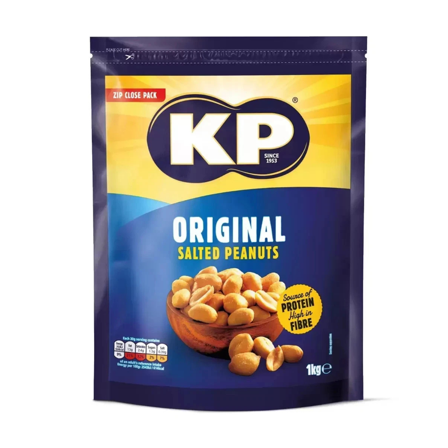 KP Original Salted Peanuts, 1kg
