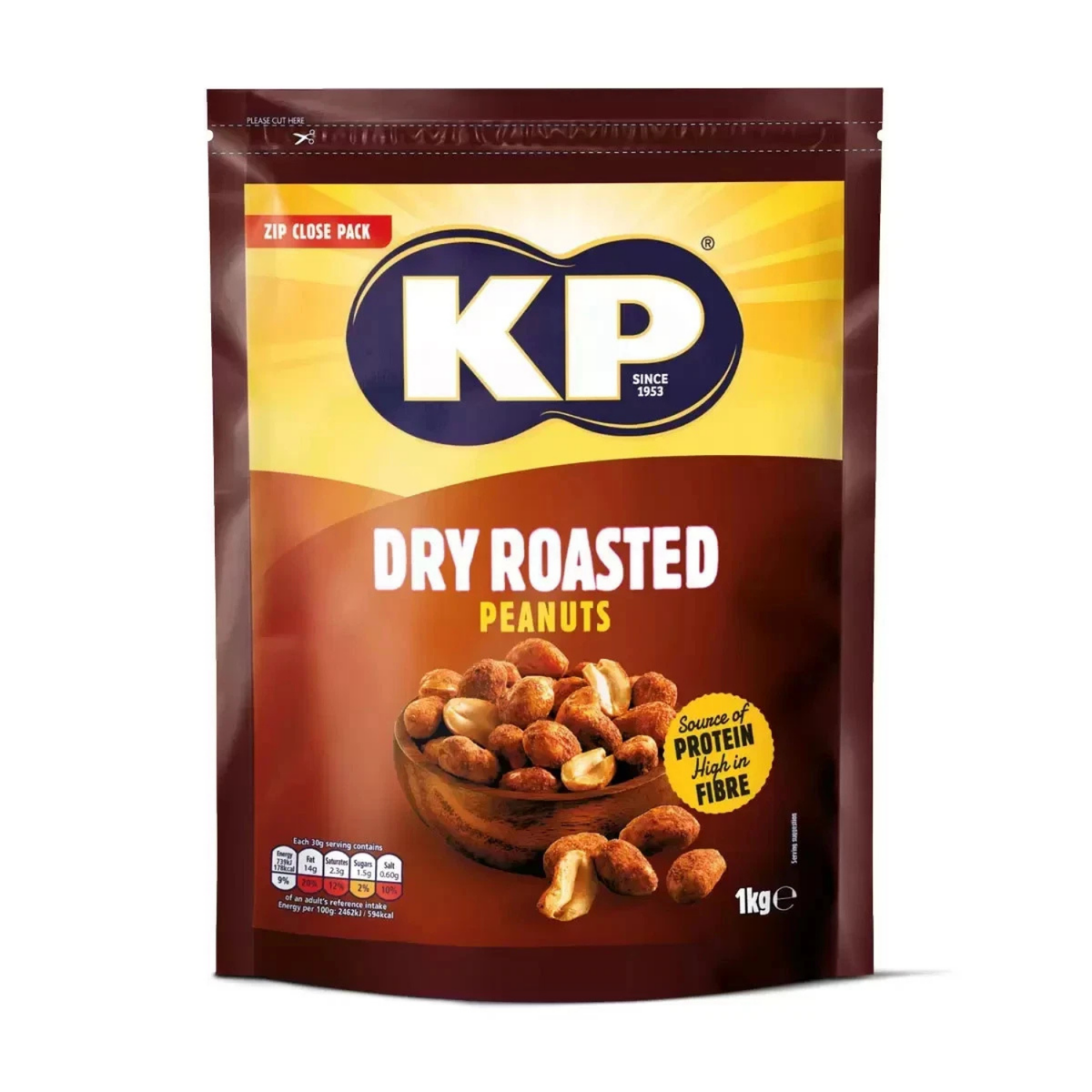 KP Dry Roasted Peanuts, 1kg | Chuk Shuk