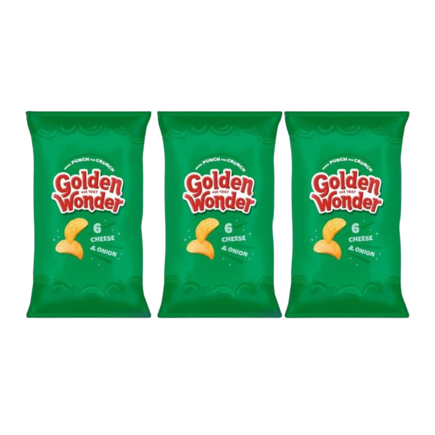 Golden Wonder Crisps Multipack 6 x 25g (Pack of 3) – Assorted Flavours