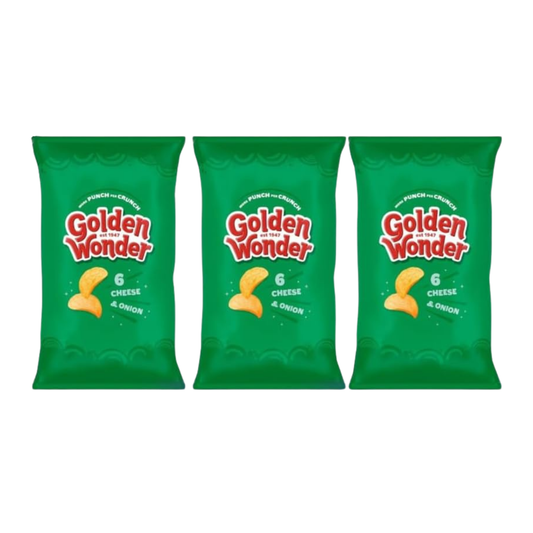 Golden Wonder Crisps Multipack 6 x 25g (Pack of 3) – Assorted Flavours