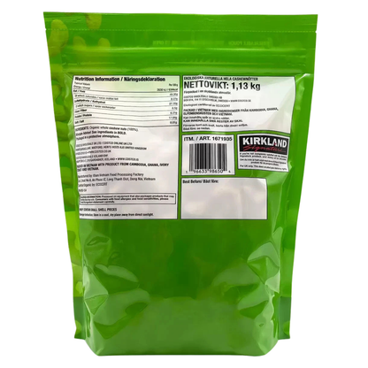 Kirkland Organic Whole Cashews Unsalted Unroasted, 1.13kg