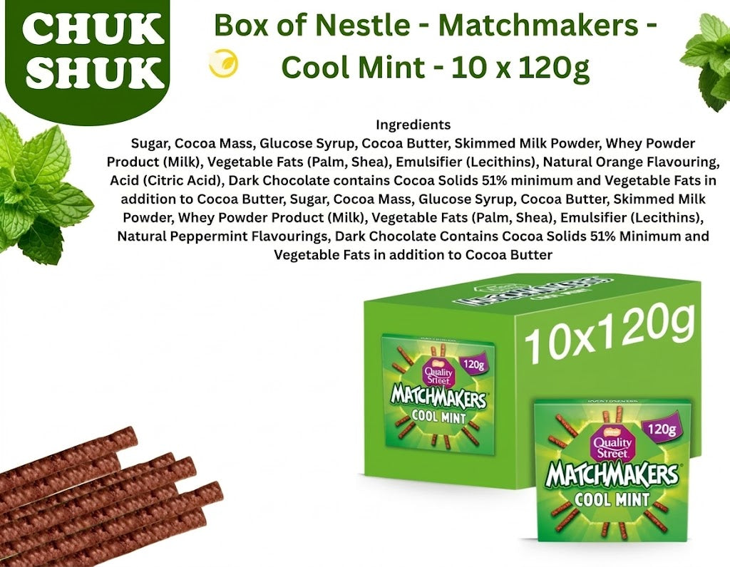 Nestle Quality Street Matchmakers Cool Mint – Full Box (10 x 120g)
