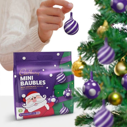 Cadbury Mini Baubles Christmas Tree Chocolate Decorations 72g (Pack of 3)