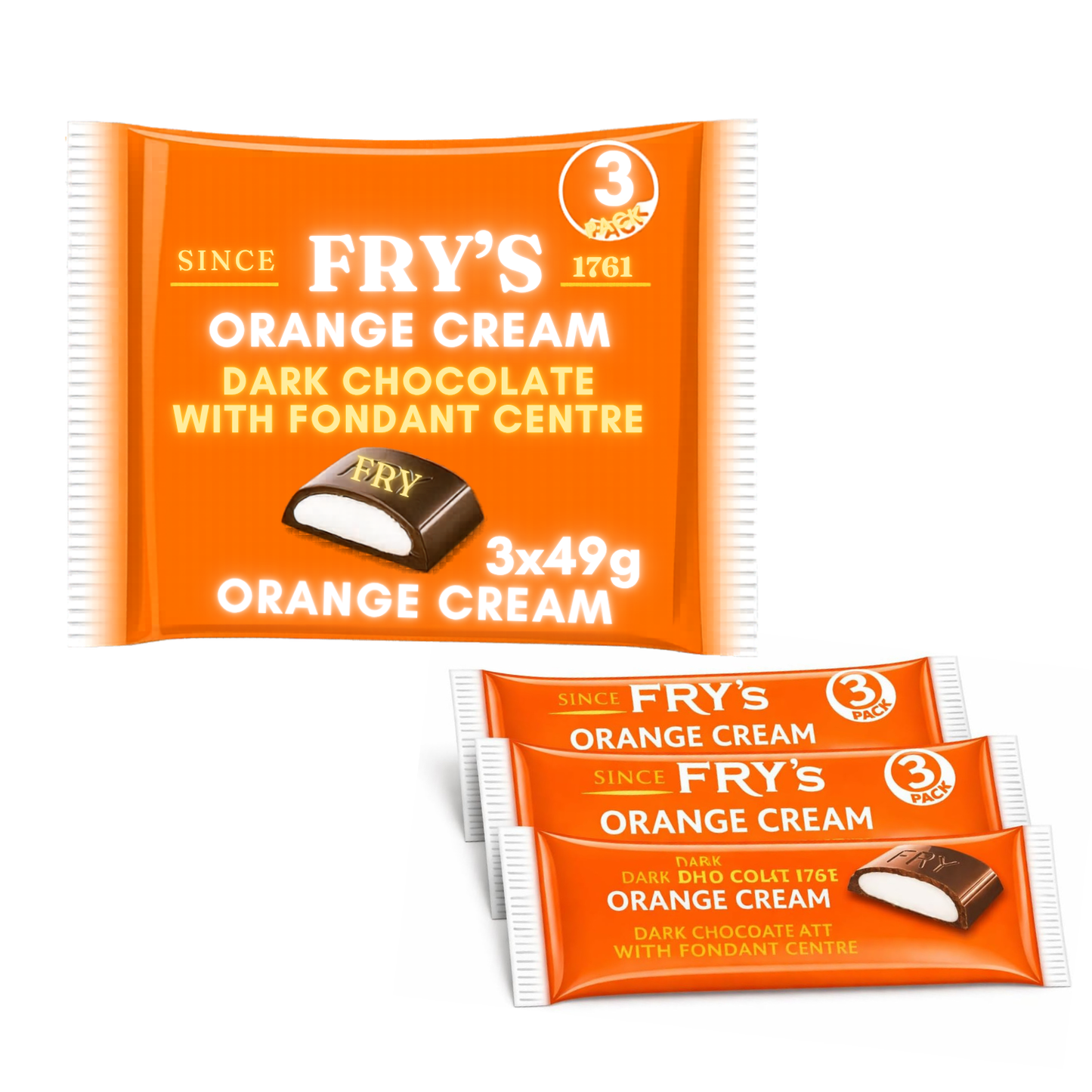 Fry’s Orange Cream Chocolate(3x3 Pack) - 9x49g Bars