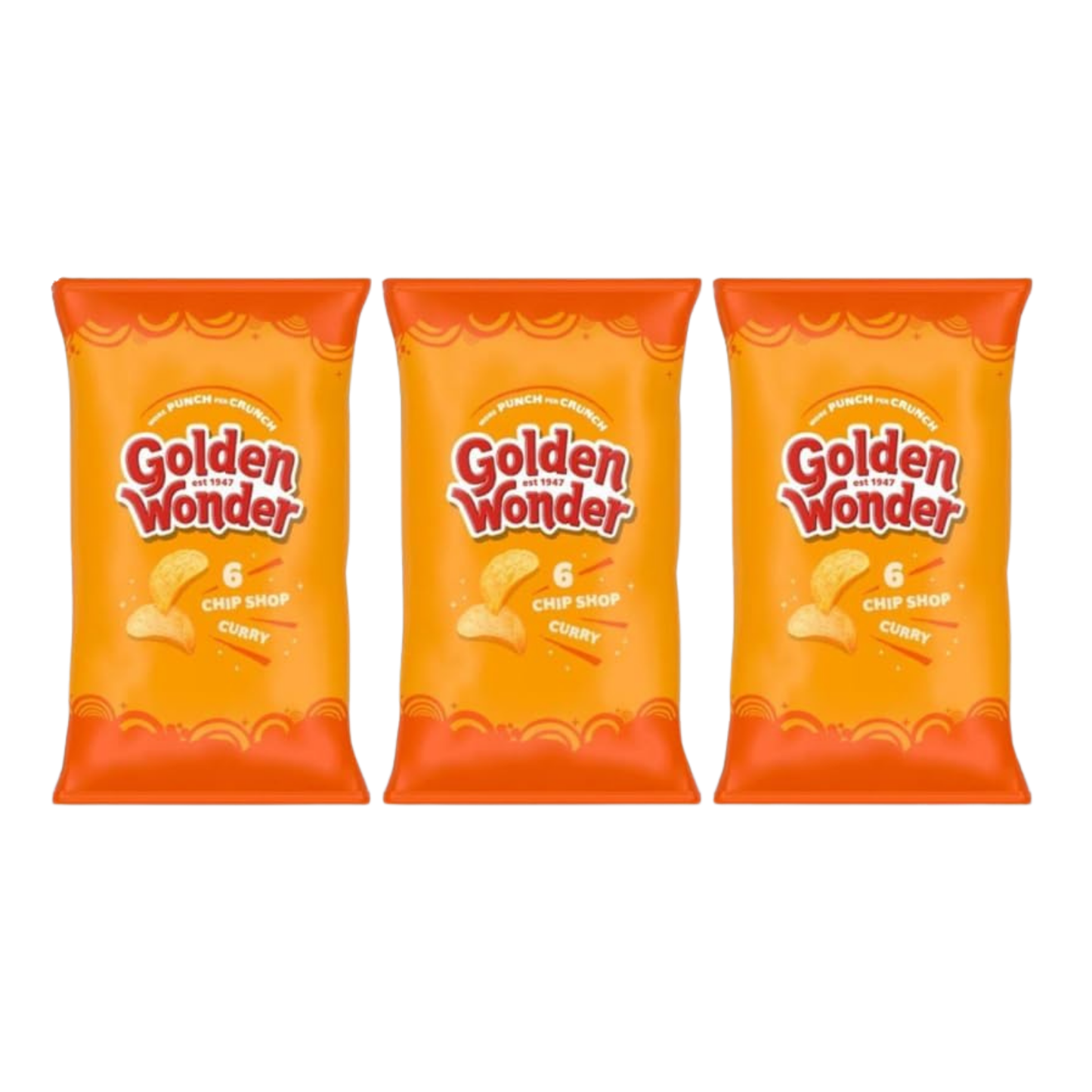 Golden Wonder Crisps Multipack 6 x 25g (Pack of 3) – Assorted Flavours