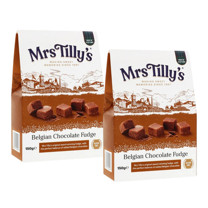Mrs Tilly's Belgian Chocolate Fudge Box, 150g