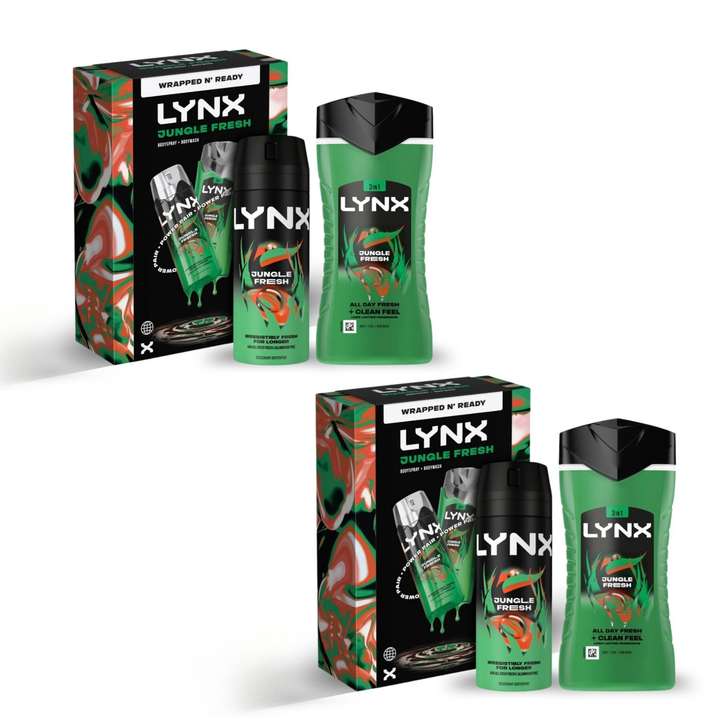 Lynx Jungle Fresh Gift Set with Body Wash (Pack of 2) | Chuk Shuk