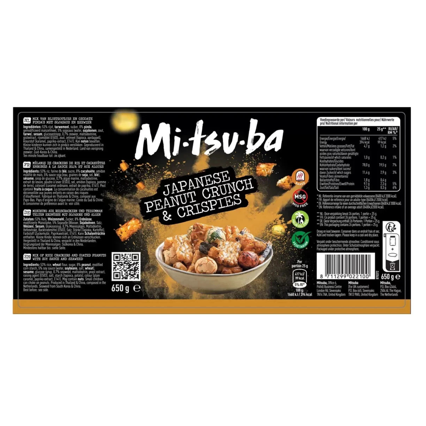 Mitsuba Japanese Peanut Crunch and Crispies 650g