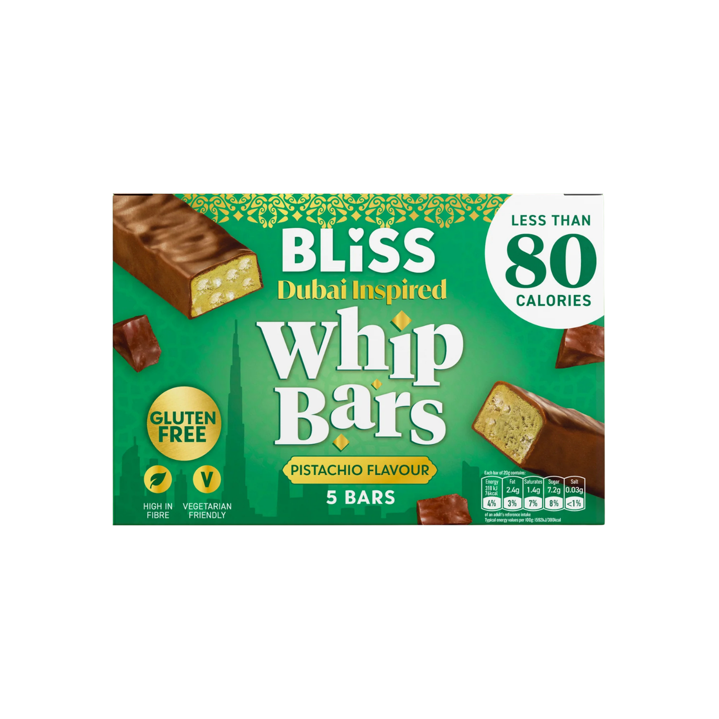 Bliss Whip Bars(Pack of 3)-Pistachio Flavour