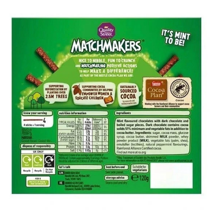 Matchmakers Cool Mint Chocolate Sticks - Two Packs