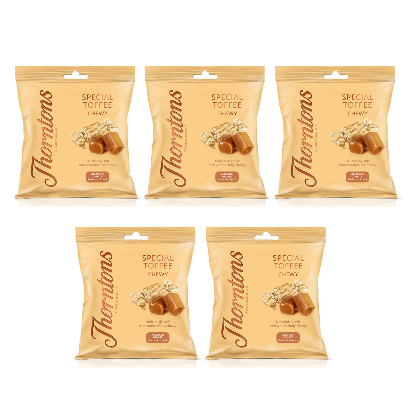 Thorntons Special Toffee Chewy 85g - 5 Bags