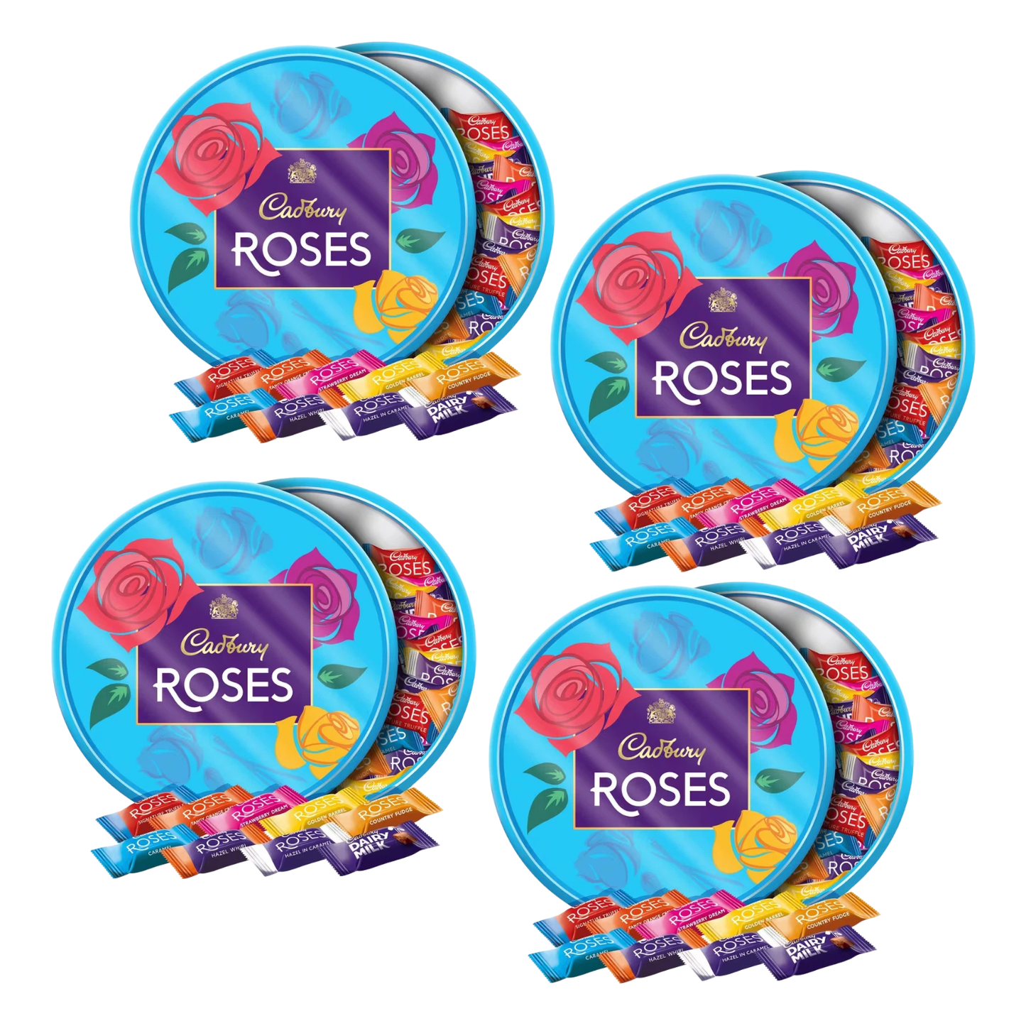 Cadbury Roses Chocolate Tub 475g (4 Tubs)