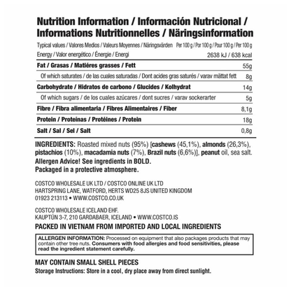 Kirkland Salted Mixed Nuts 1.13kg
