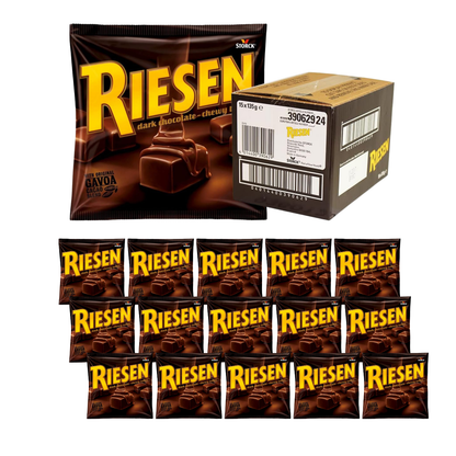 Riesen Dark Chocolate Chewy Toffee - 15 x 135g Bags