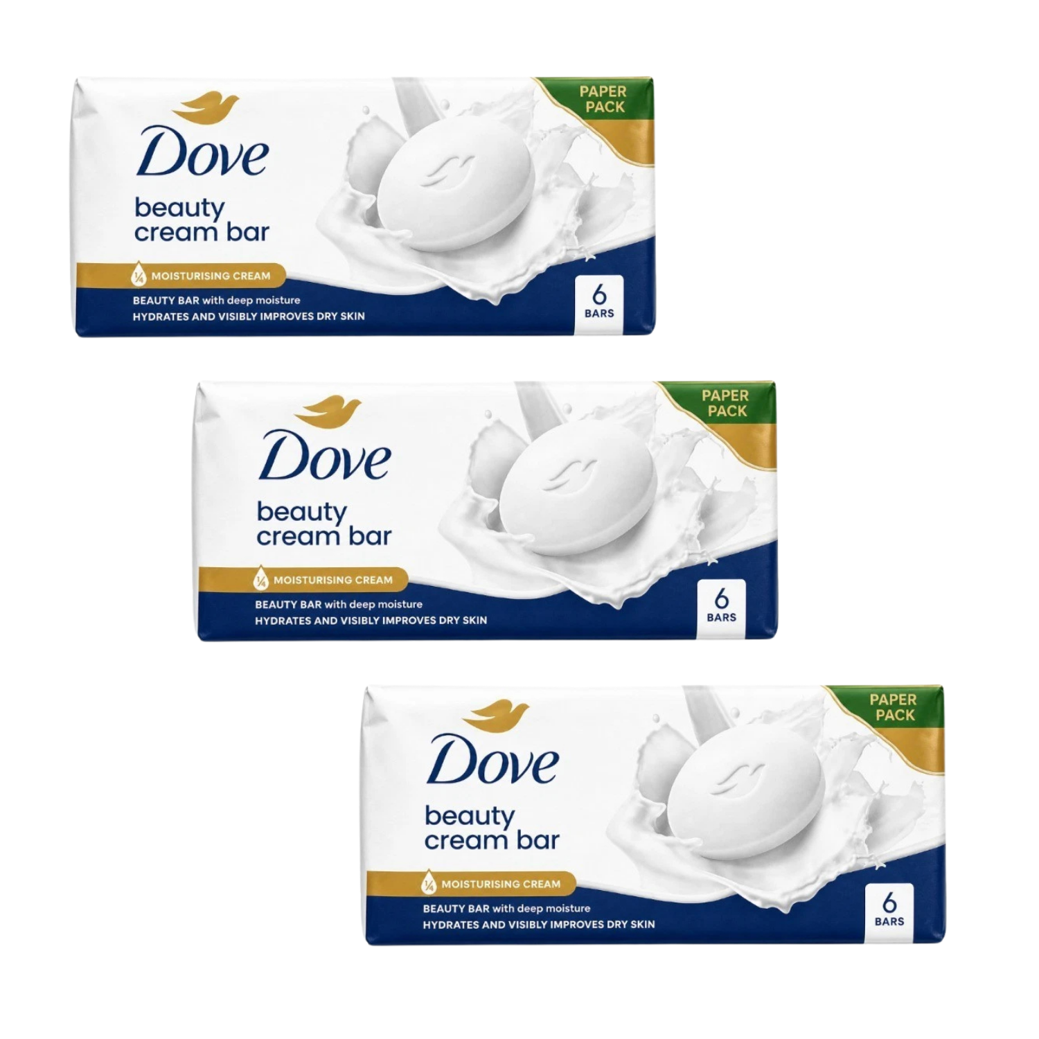 Dove Original Beauty Cream Soap 90g - Pack of 18