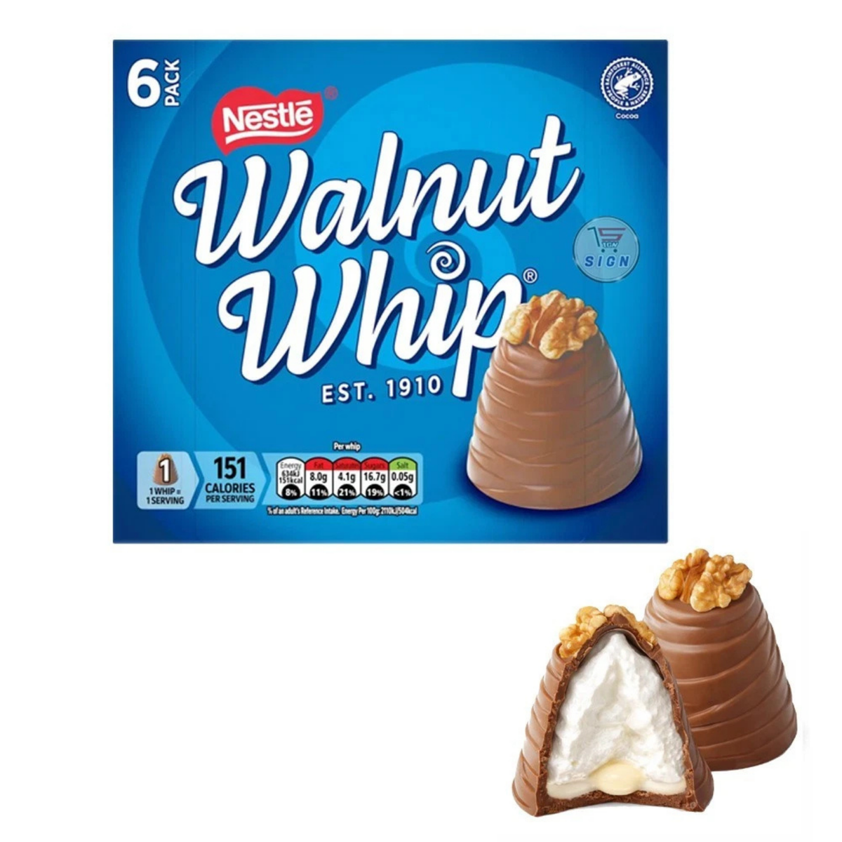 Nestle Walnut Whip 180g (3 Packs)