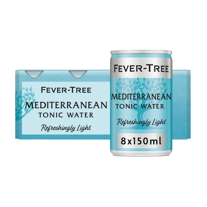 Fever-Tree Light Mediterranean Tonic Water 8 x 150ml Cans