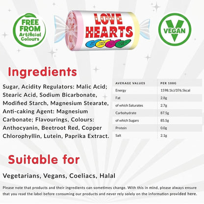 Swizzels Love Hearts Mini Rolls (500g)