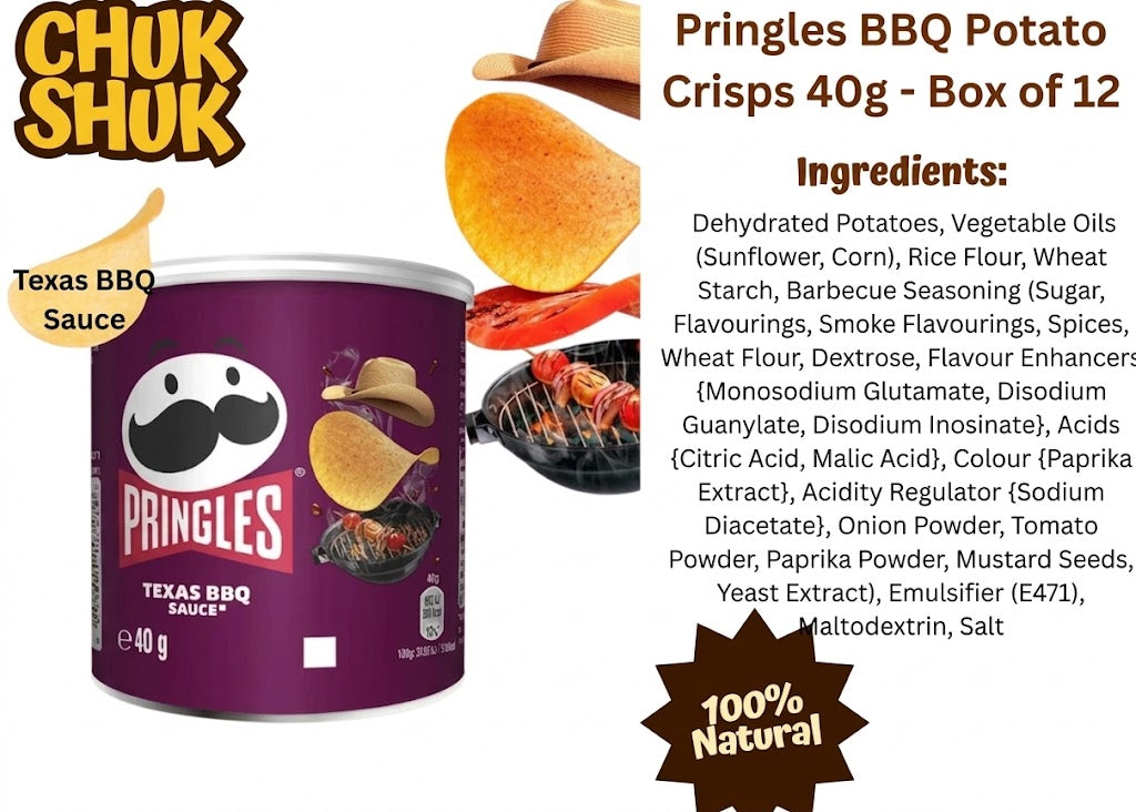 Pringles Multi Flavour Crisps 12 x 40g Snacks