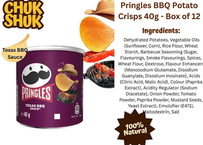 Pringles Multi Flavour Crisps 12 x 40g Snacks