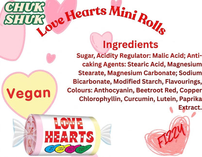 Swizzels Love Hearts Mini Rolls (Pack of 150)