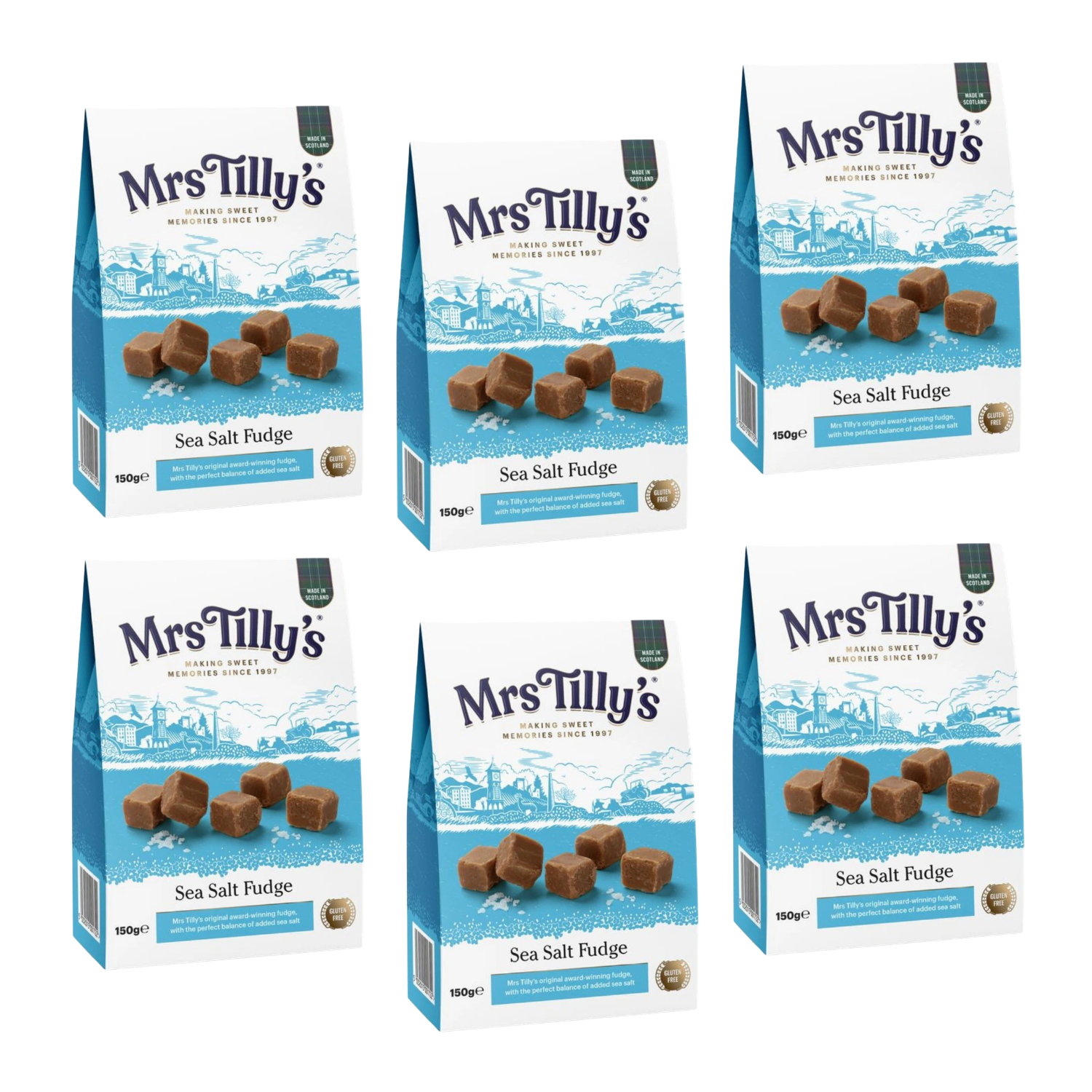 Mrs Tilly's Scottish Sea Salt Fudge 150g 