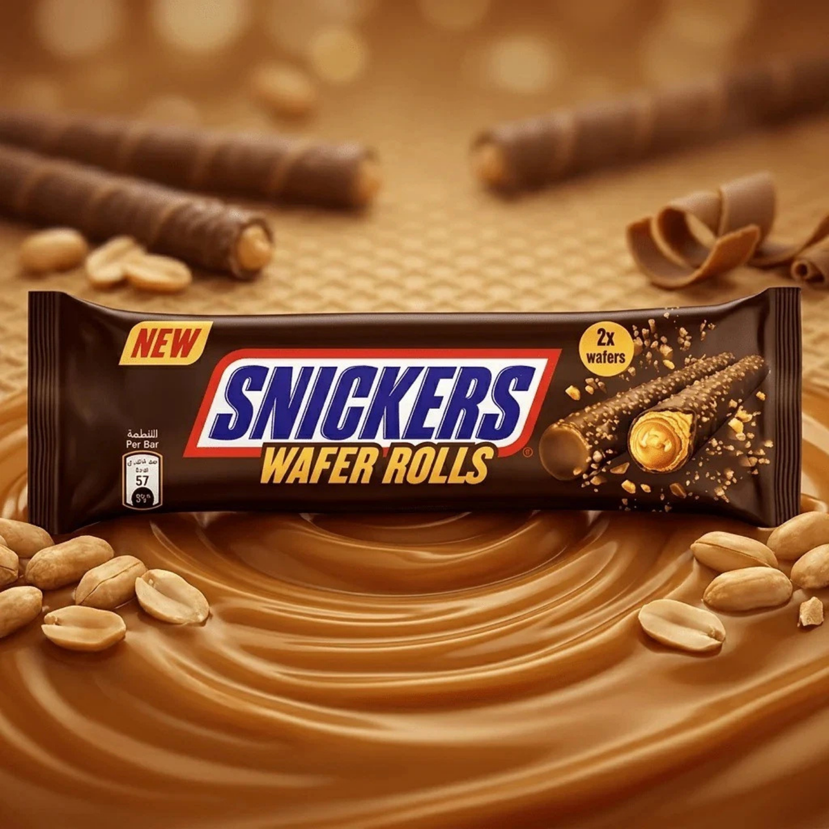 Snickers Wafer Rolls 24 x 24g
