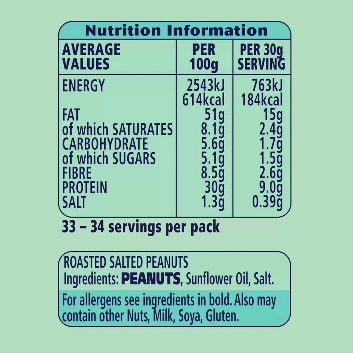 KP Original Salted Peanuts, 1kg