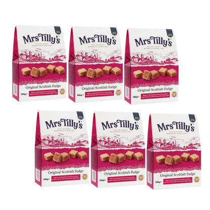 Mrs Tilly's Original Scottish Fudge Box, 150g - 6 Boxes