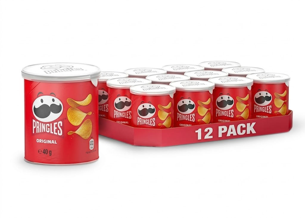 Pringles Original Ready Salted Potato Crisps 12 x 40g