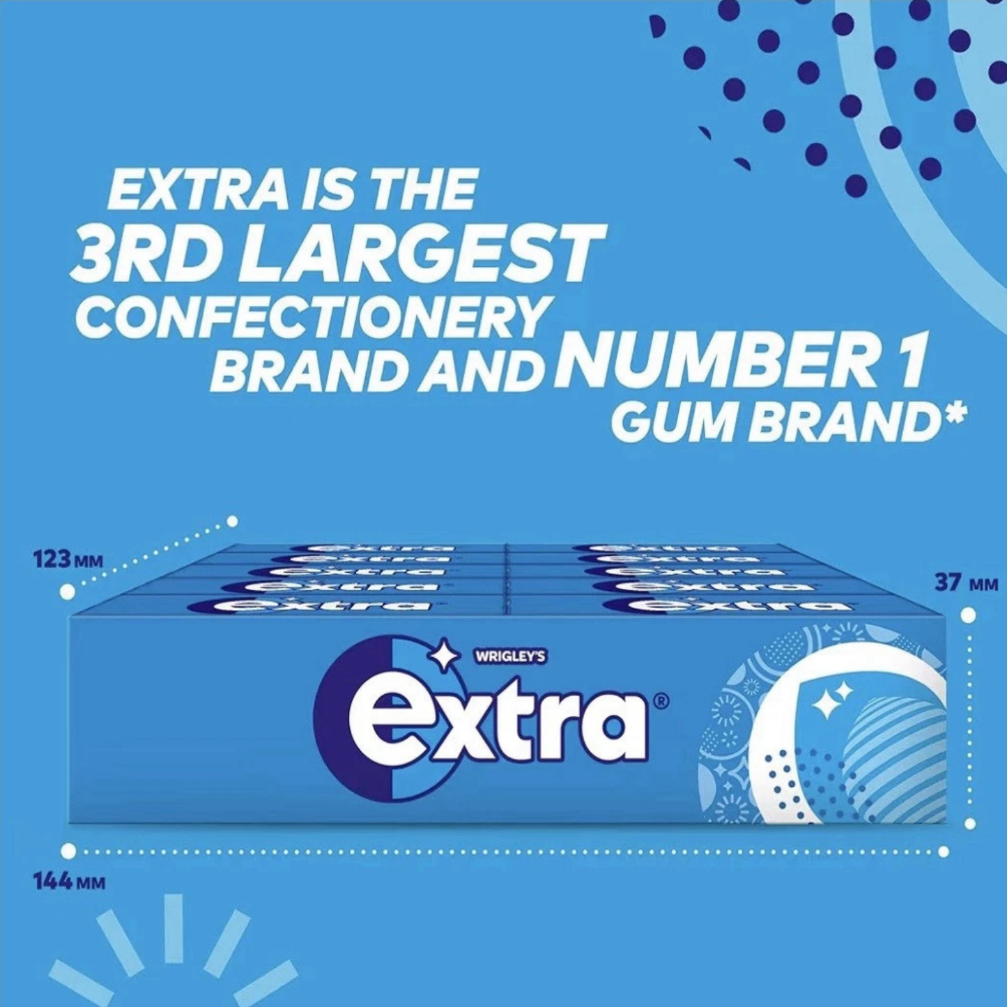 Wrigley's Extra Peppermint Sugar Free Chewing Gum