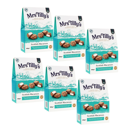 Mrs Tilly's Scottish Macaroon Gift Box 150g (6 Packs)