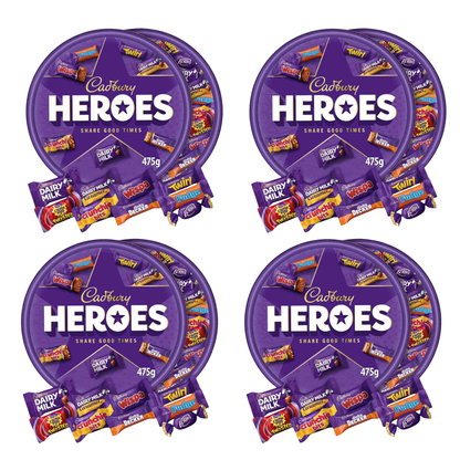 Cadbury Heroes Chocolate Tub 475g (4 Tubs) | Chuk Shuk
