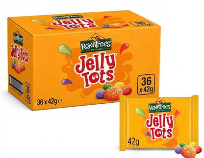 Rowntree's Jelly Tots Sweets (42g x 36 Full Box)